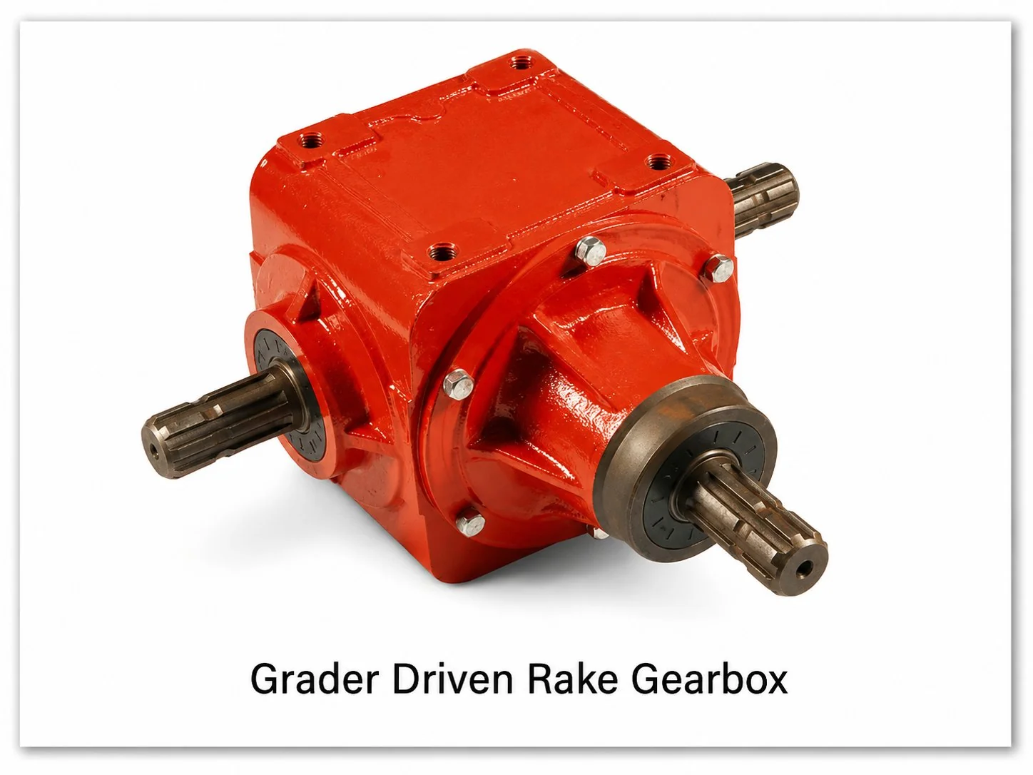 Grader Driven Rake Gearbox
