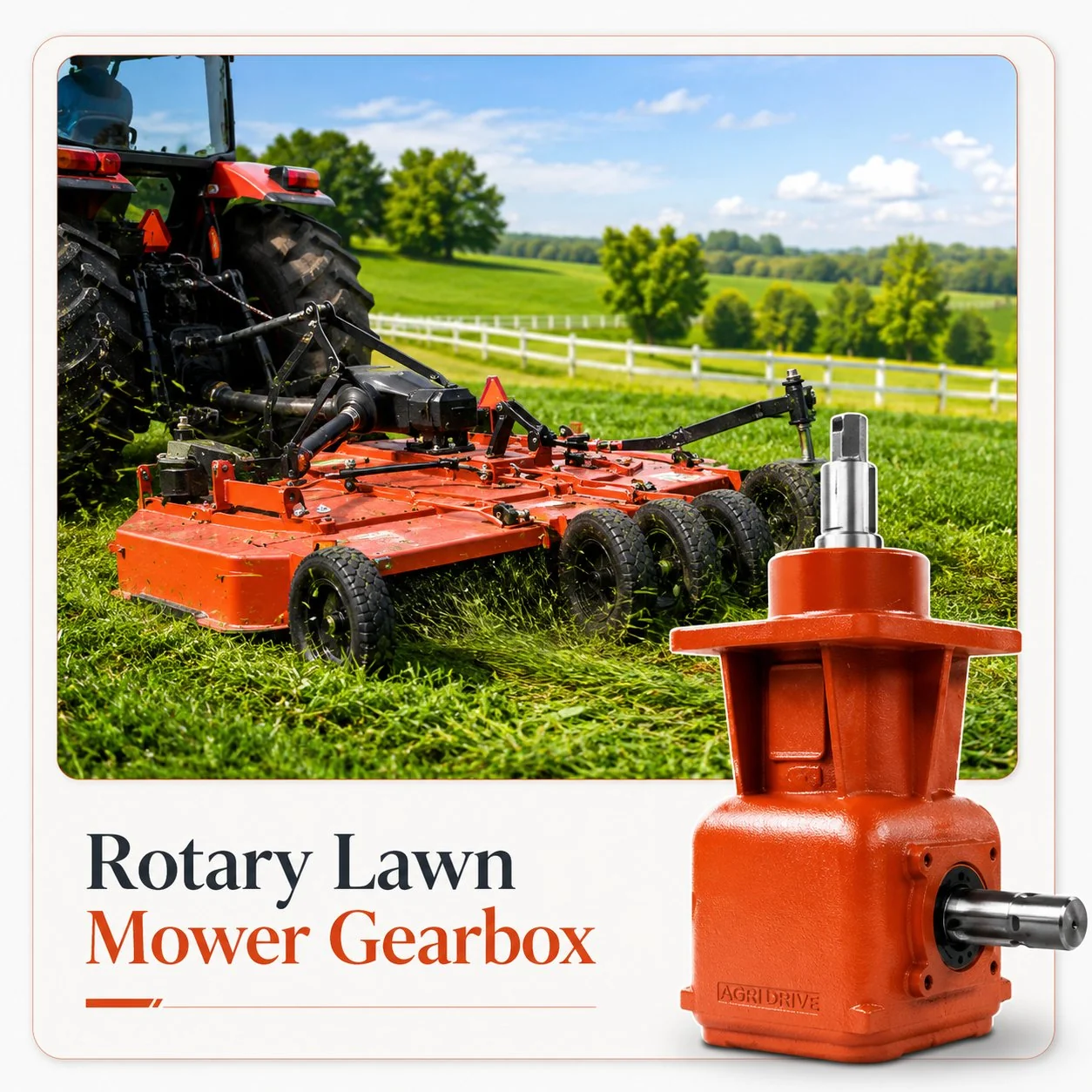 Rotary Lawn Mower Gearbox Application
