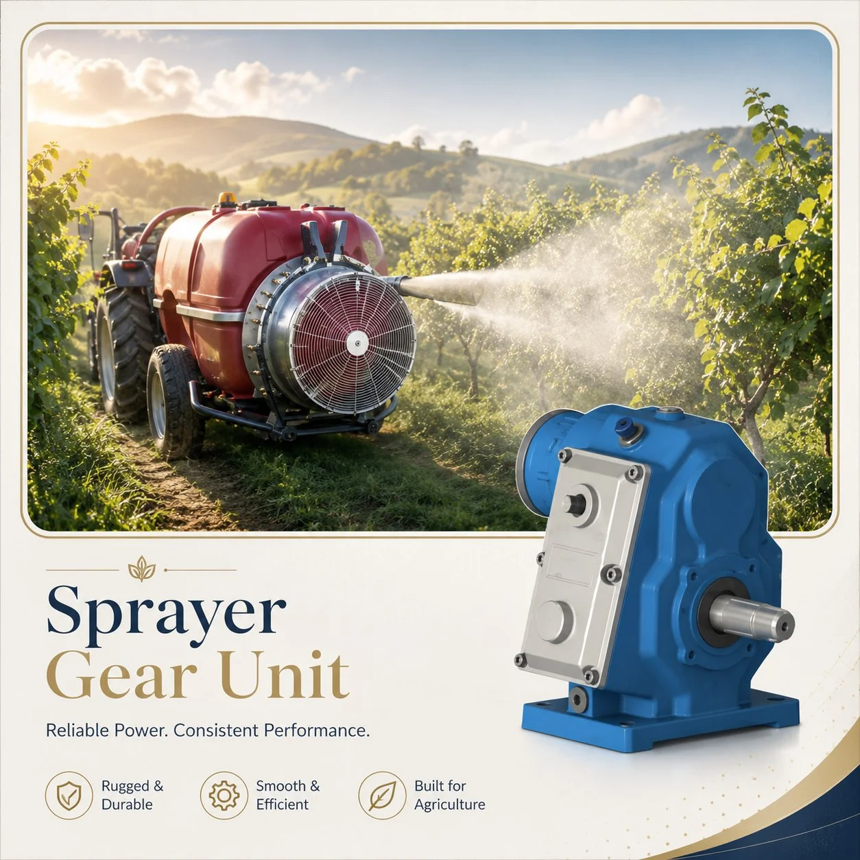Sprayer Gear Unit Application